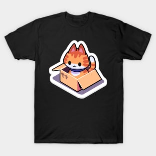 Cute Cat inside a Box T-Shirt